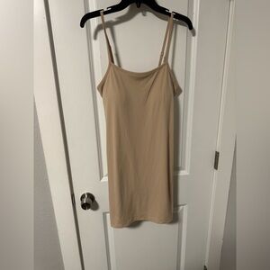 NWOT No Boundaries Tan Ribbed Dress XL